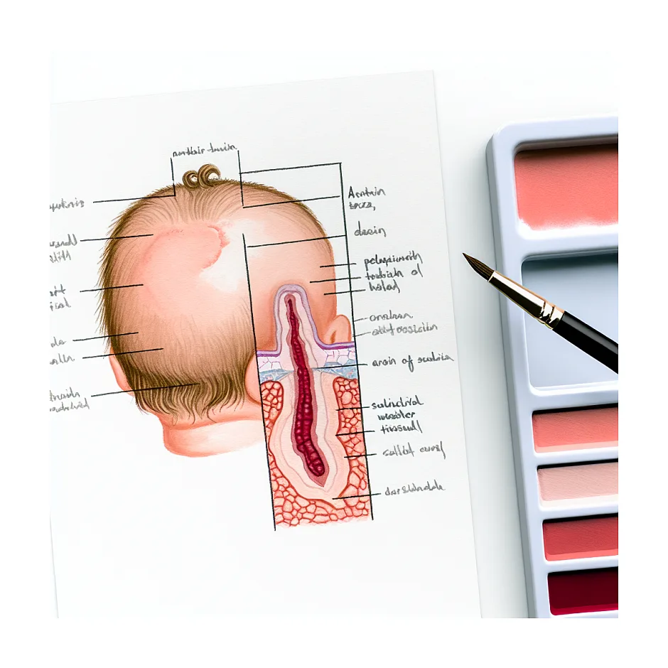 قرمزی پشت سر نوزاد — علل و مراقبت ساده