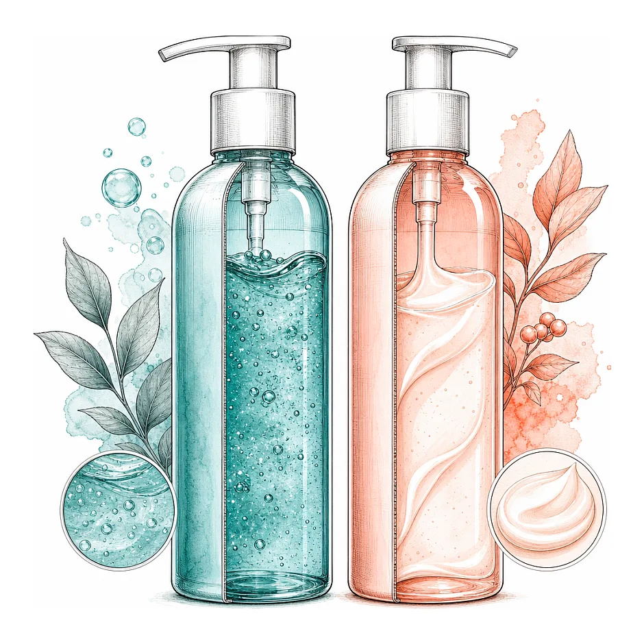 راهنمای انتخاب بهترین ژل شست و شو و مرطوب‌کننده برای پوست چرب