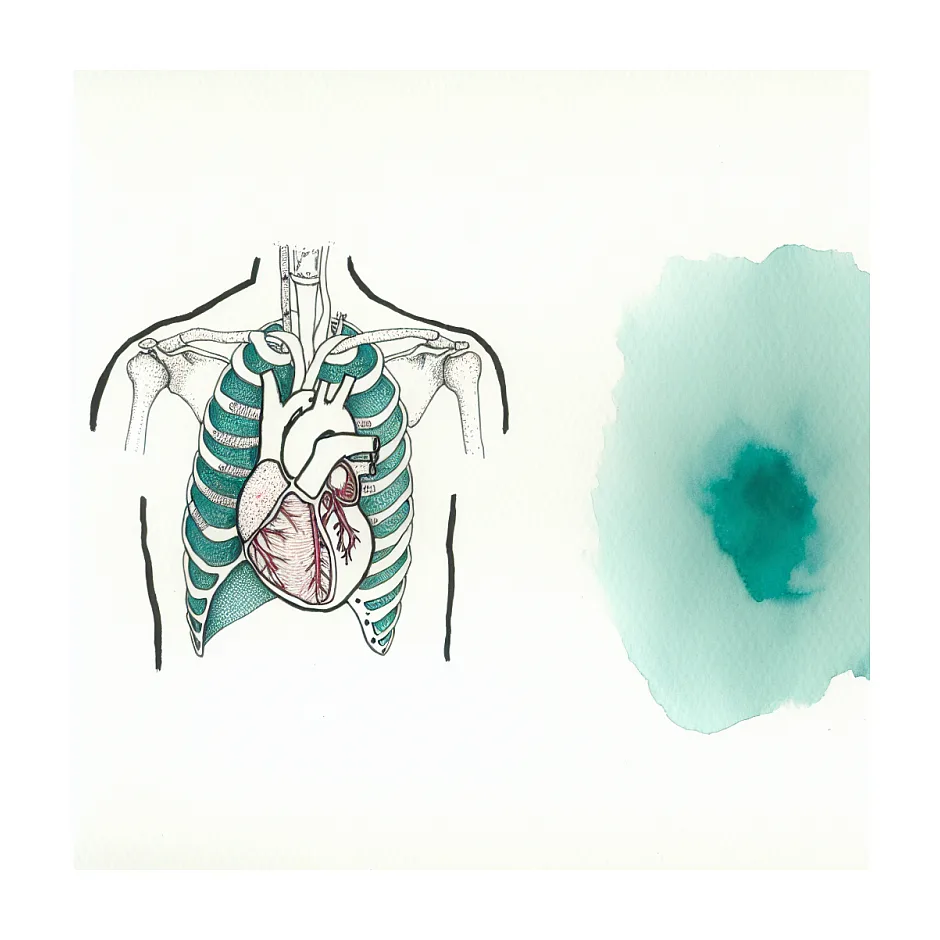 خطر ضربه خفیف به سمت چپ سینه و قلب