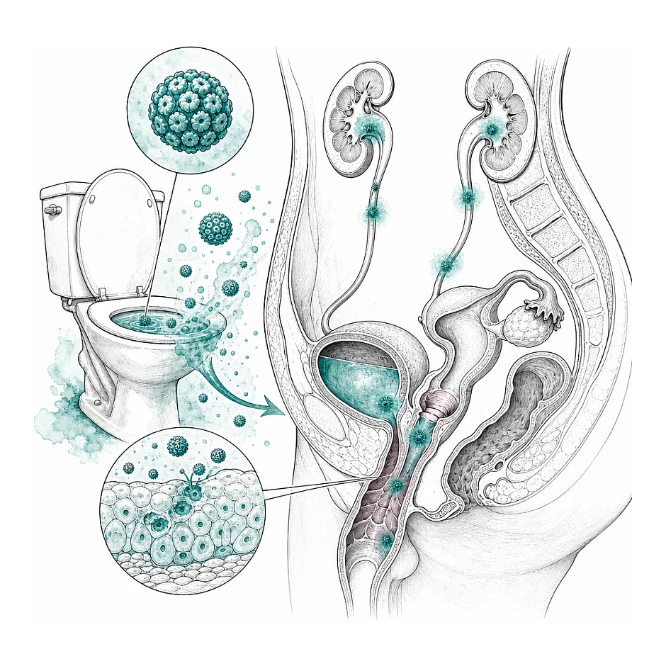 انتقال ویروس HPV از طریق آب چاه توالت: آیا امکان‌پذیر است؟