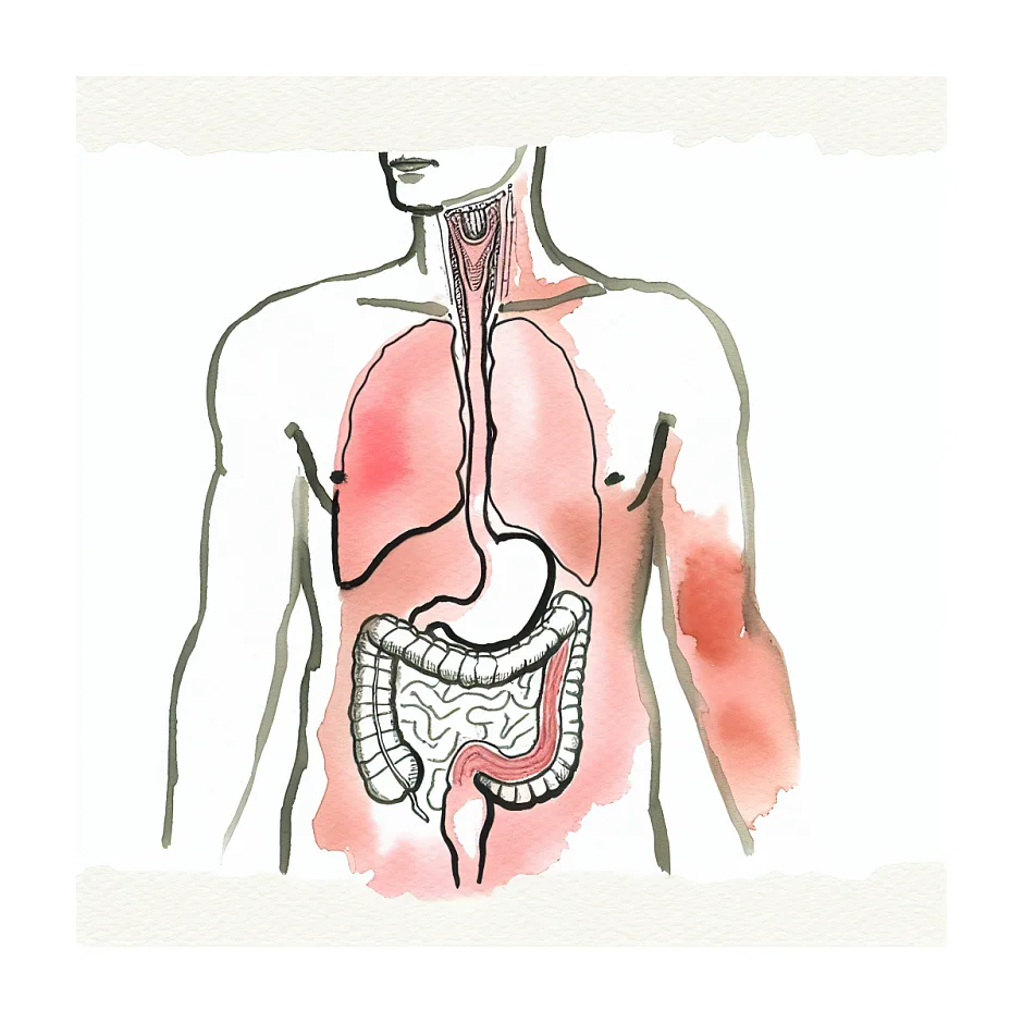 علت درد بین دو کتف همراه سوزش معده و تنگی نفس