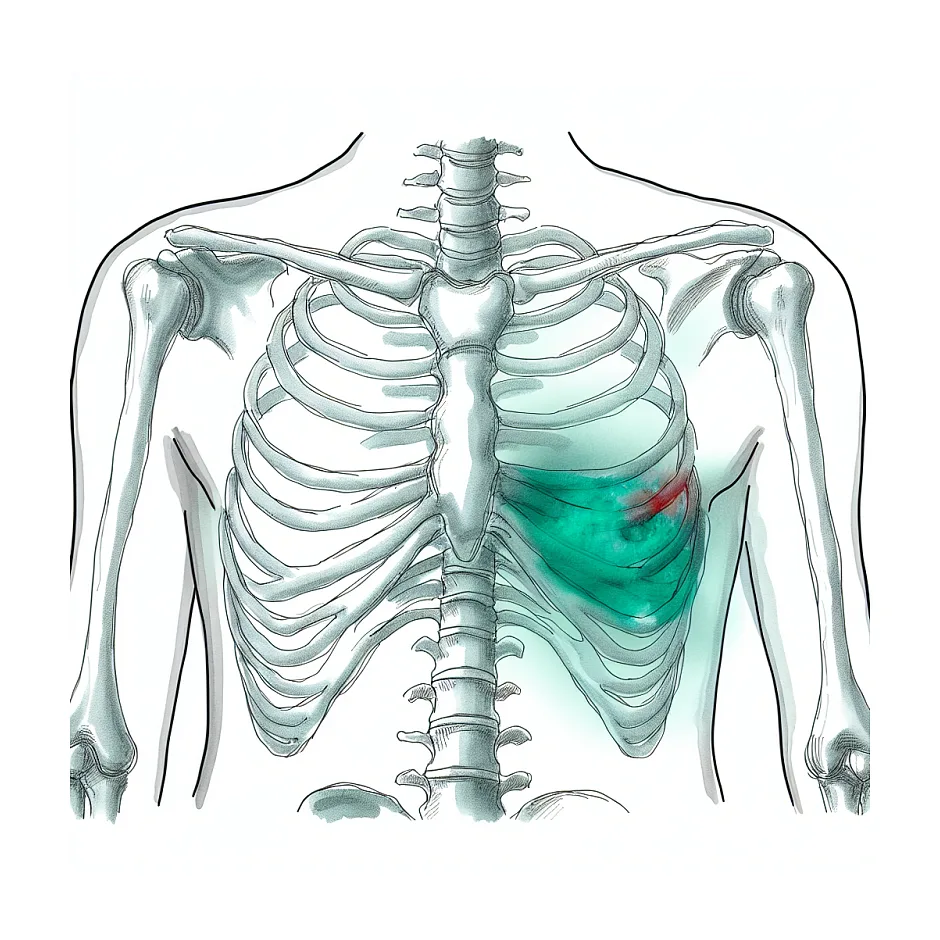 علت درد دنده‌های زیر سینه و تپش قلب بدون مشکل قلبی