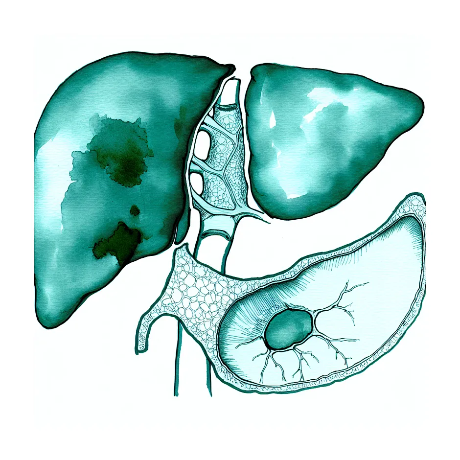 کانون هیپواکو کنار کیسه صفرا و ارتباط با کبد چرب
