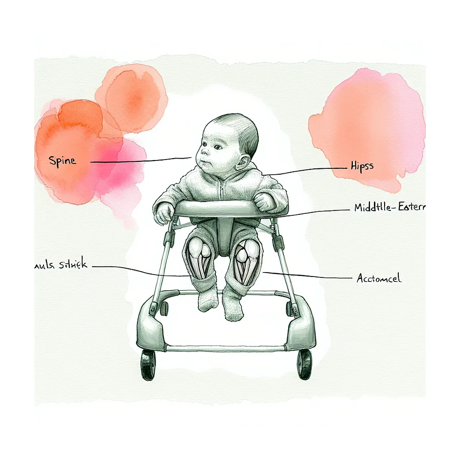 نشستن نوزاد ۵ ماهه و استفاده از روروک