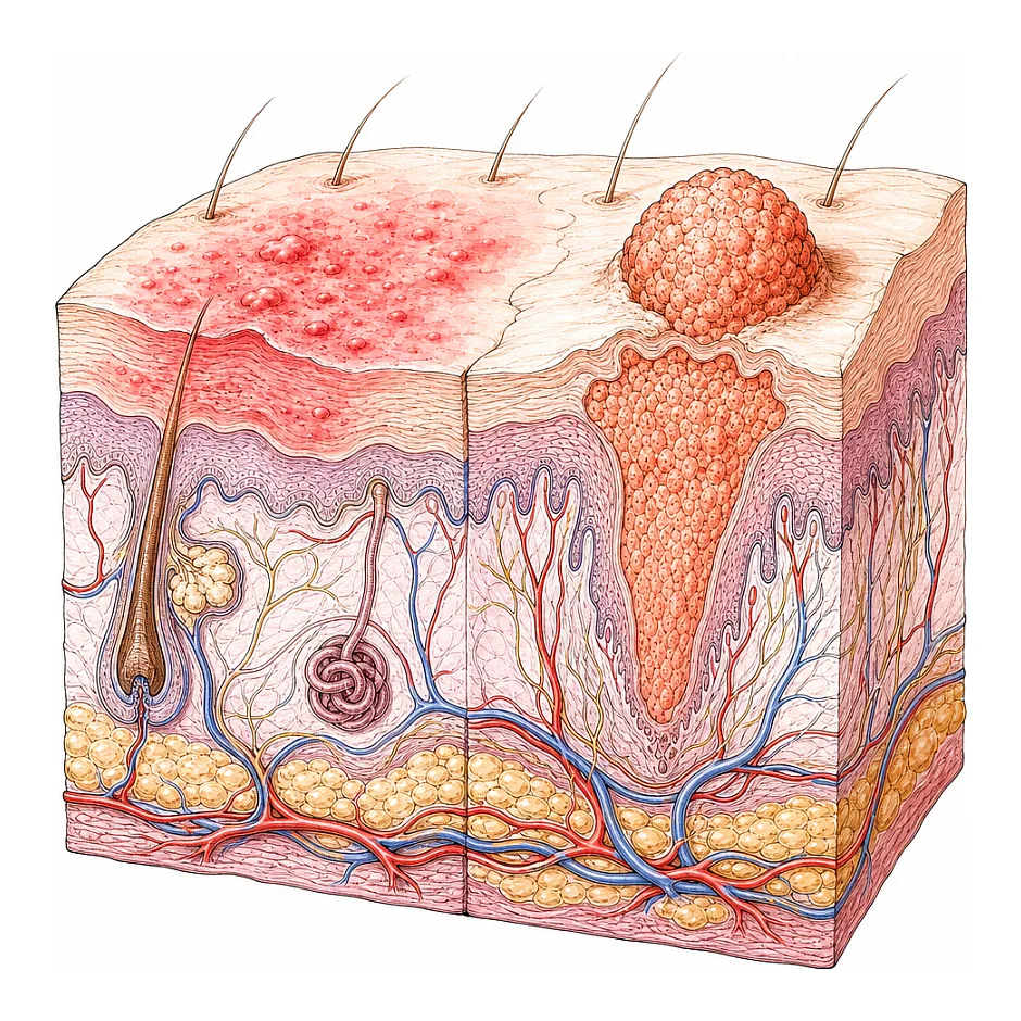حساسیت پوستی یا زگیل (HPV) — تفاوت‌ها و اقدام‌ها