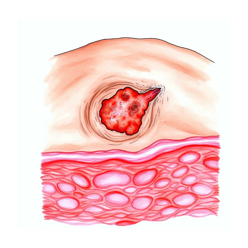 خارش و جوش بعد از سوزاندن خال صورت