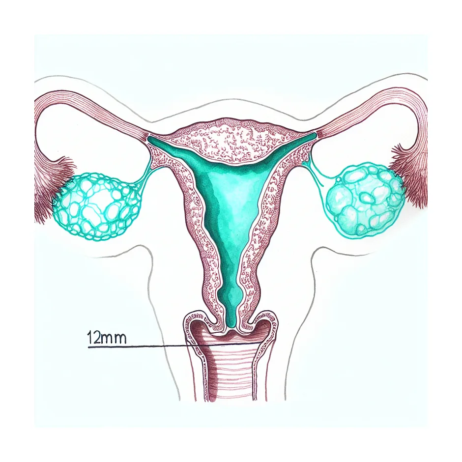 درد شدید تخمدان پلی‌کیستیک و فولیکول ۱۲ و بارداری