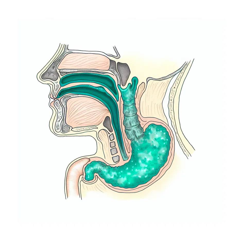 ترشحات پشت حلق و ارتباط با باکتری معده