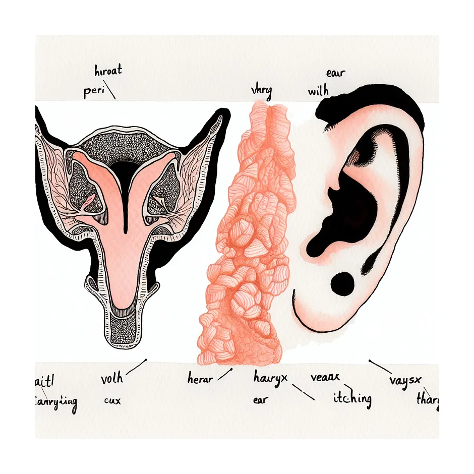 علت خارش مداوم گلو و گوش چیست؟
