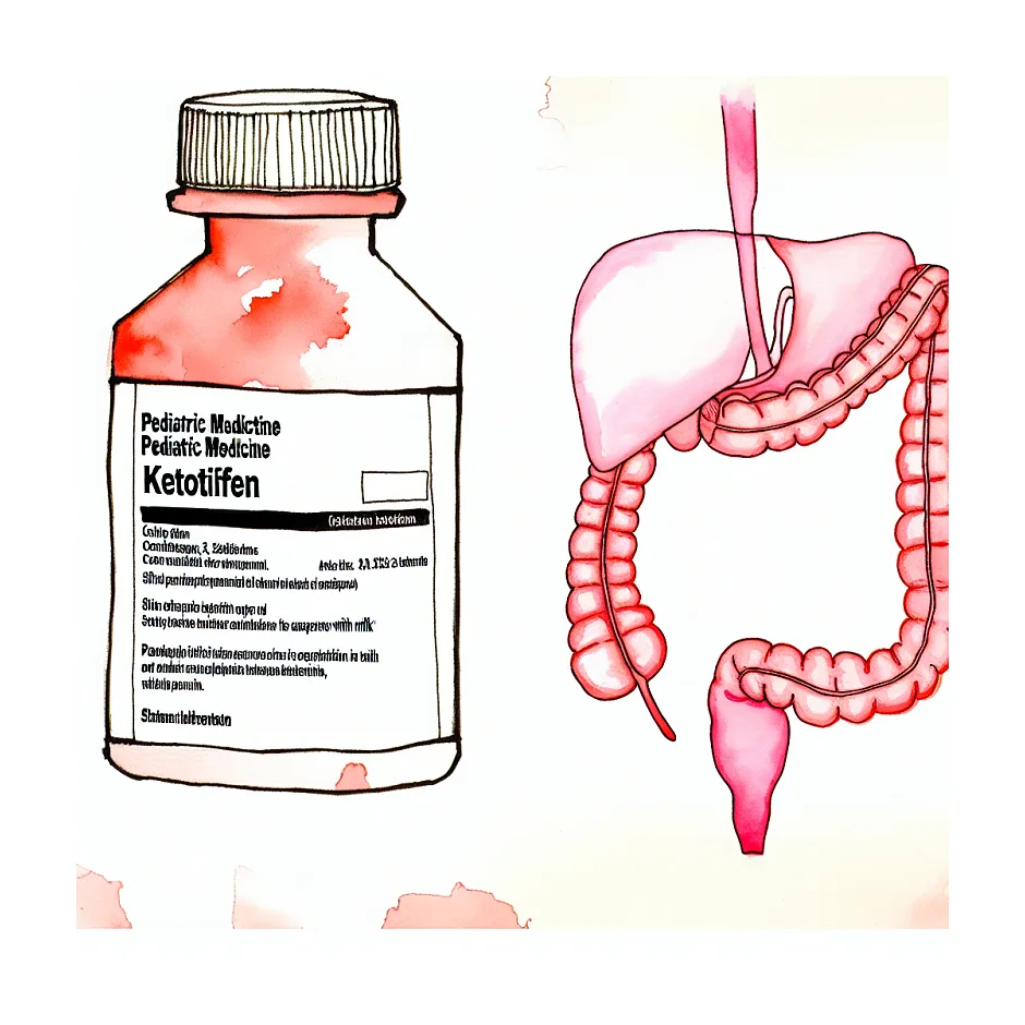 مصرف کتوتیفن با شیر در کودکان