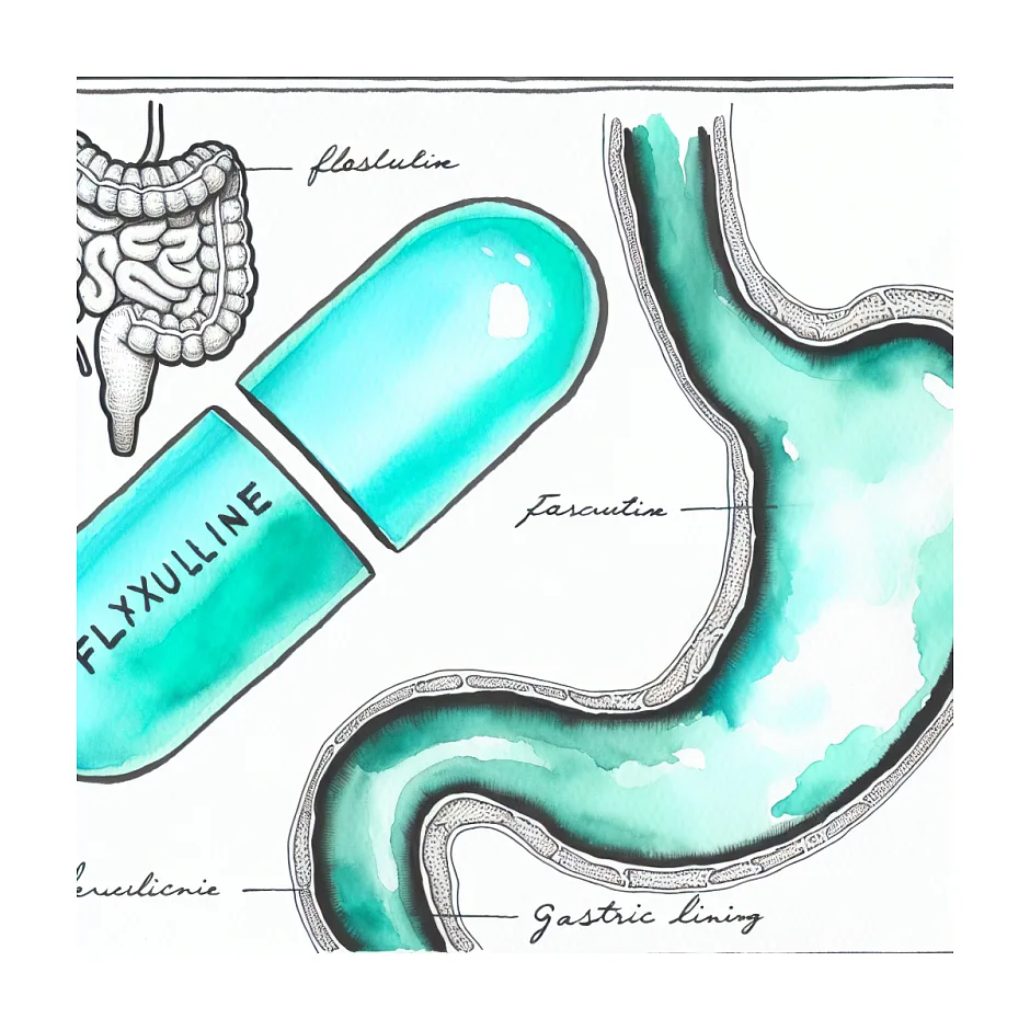 نحوه مصرف فلوکستین و تاثیر آن بر معده