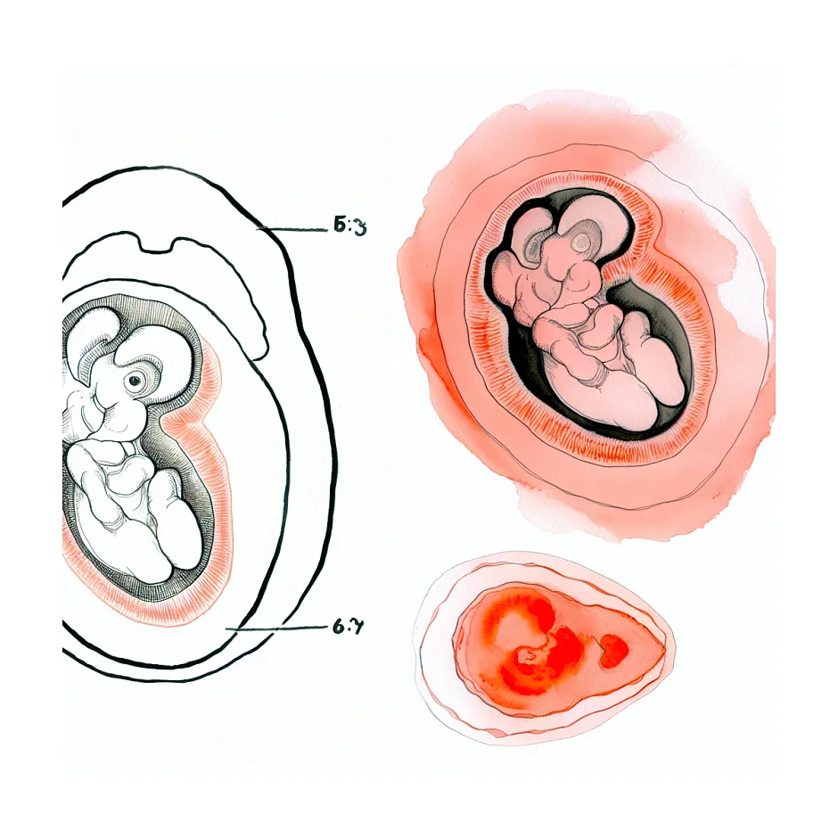 تشکیل قلب جنین با وجود کیسه زرده در هفته‌های اول