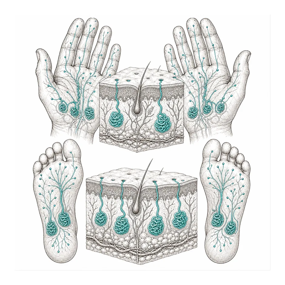 بررسی علل و درمان عرق زیاد دست و پا در نوجوانان