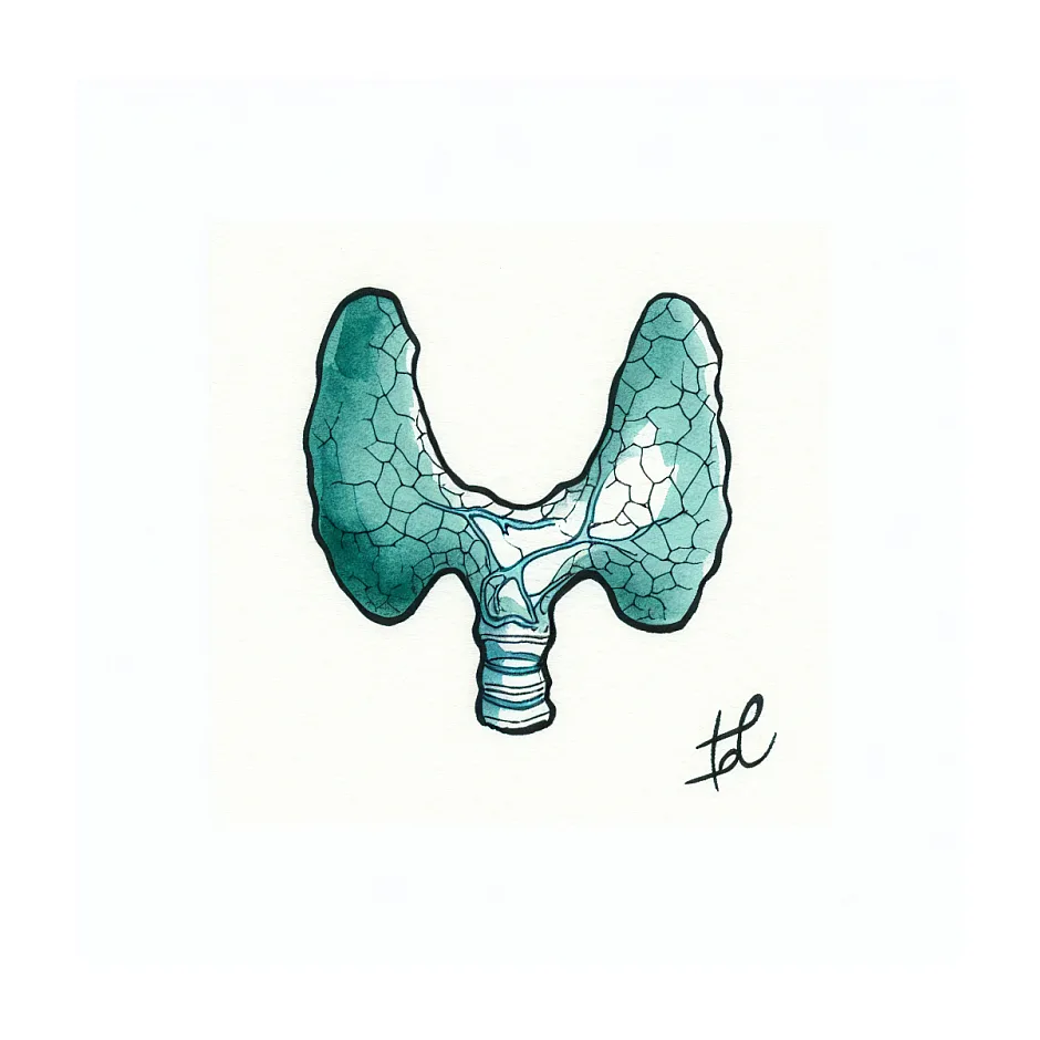 اندازه طبیعی لوب‌های تیروئید در سونوگرافی