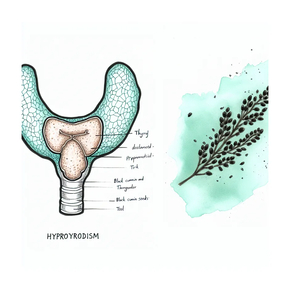مصرف سیاه‌دانه در کم‌کاری تیروئید و لووتیروکسین