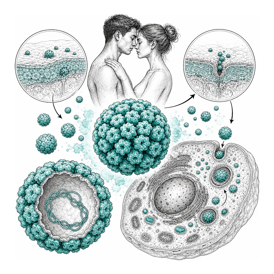تغییر نوع ویروس HPV هنگام انتقال - آیا امکان‌پذیر است؟