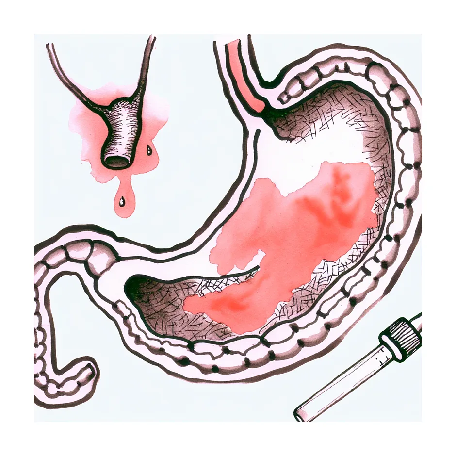 بالا آوردن مکرر غذا و درد معده هر دو هفته یک‌بار