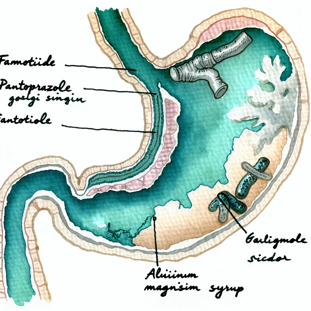 تداخل دارویی فاموتیدین، پنتوپرازول و شربت آلومینیوم منیزیم؛ آیا مصرف همزمان خطرناک است؟