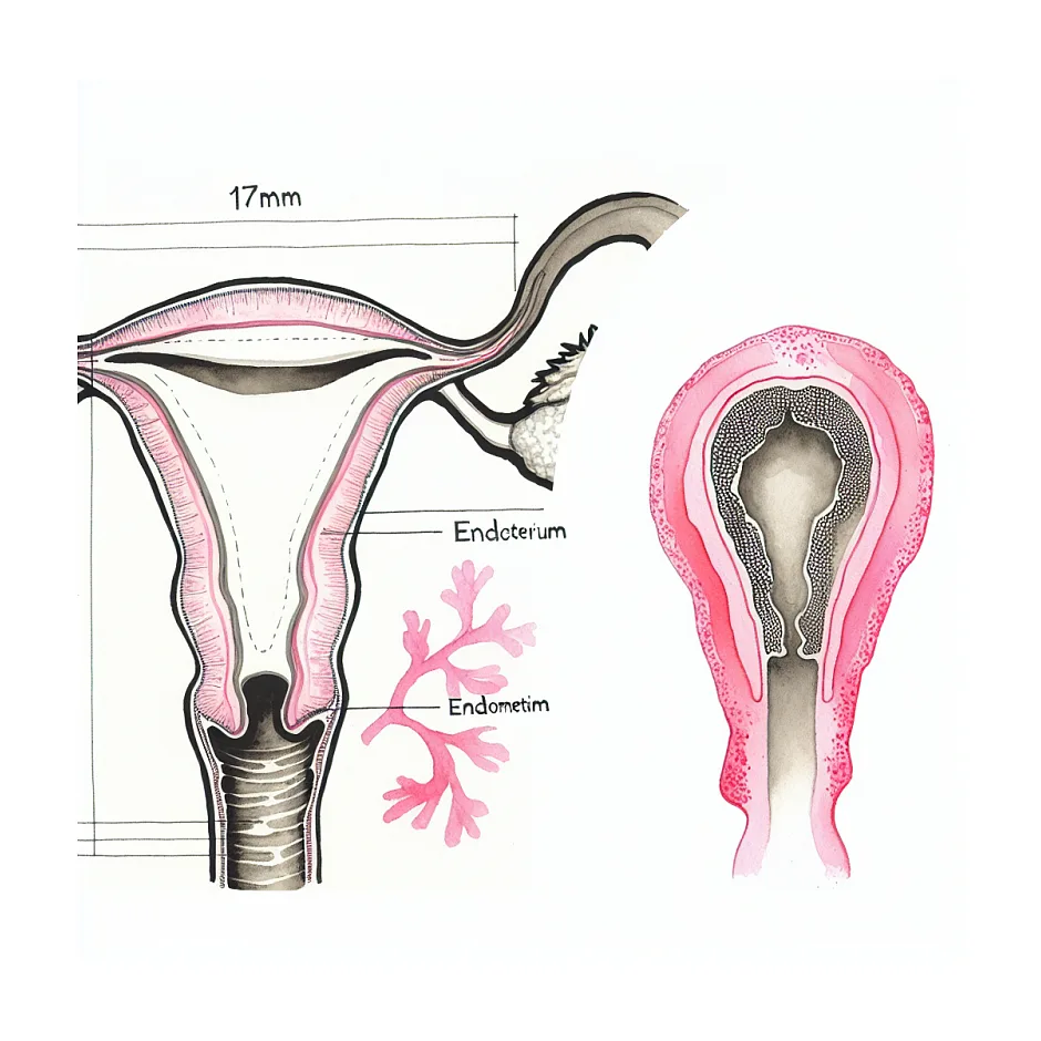 ضخامت اندومتر ۱۷ میلی‌متر؛ طبیعی است یا نگران‌کننده؟