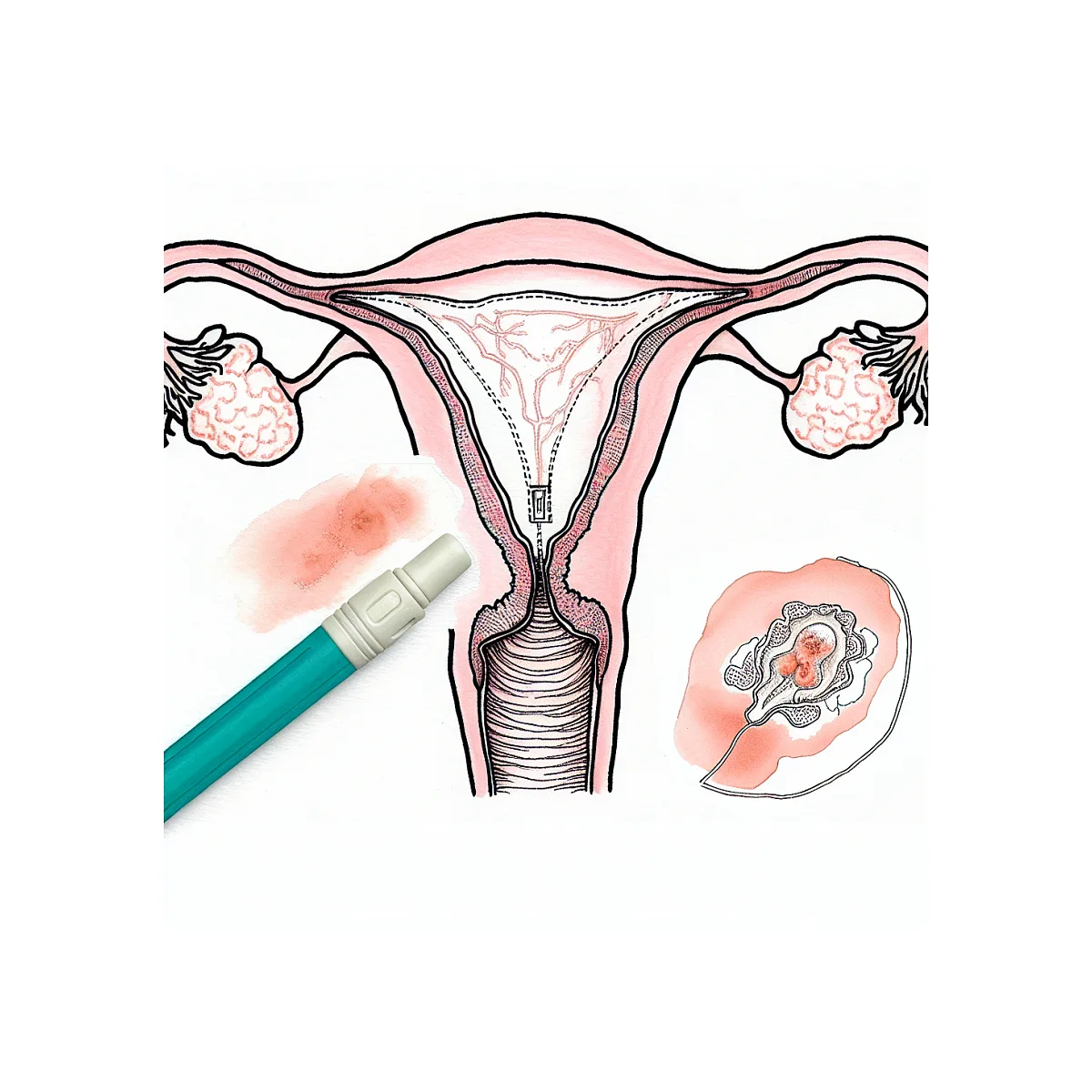خونریزی کم بعد از سایتوتک و نگرانی از باقی ماندن جنین