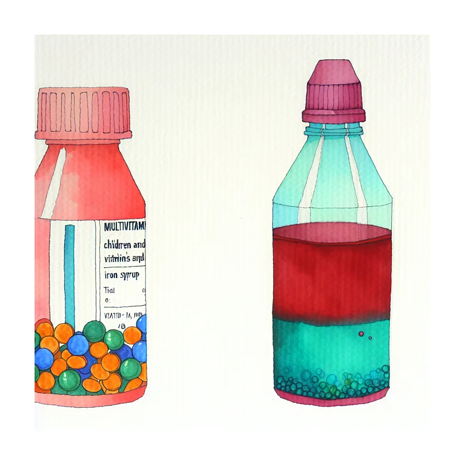 نگهداری شربت آهن و مولتی‌ویتامین کودک خارج یخچال