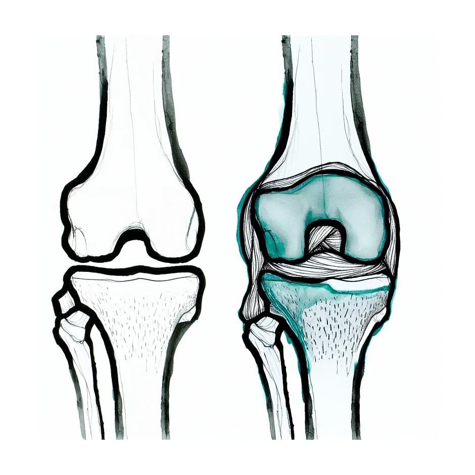 خم نشدن کامل زانو بعد از شکستگی ران