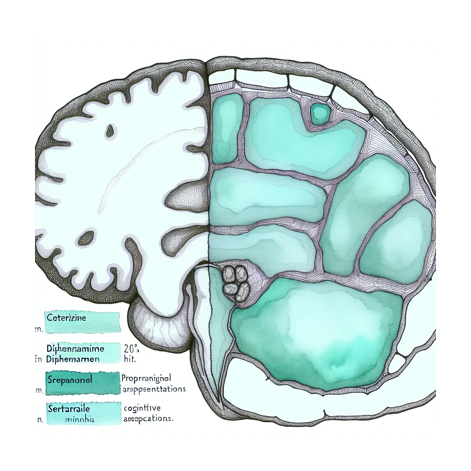 تداخل سیتریزین و دیفن‌هیدرامین با پروپرانول و سرترالین