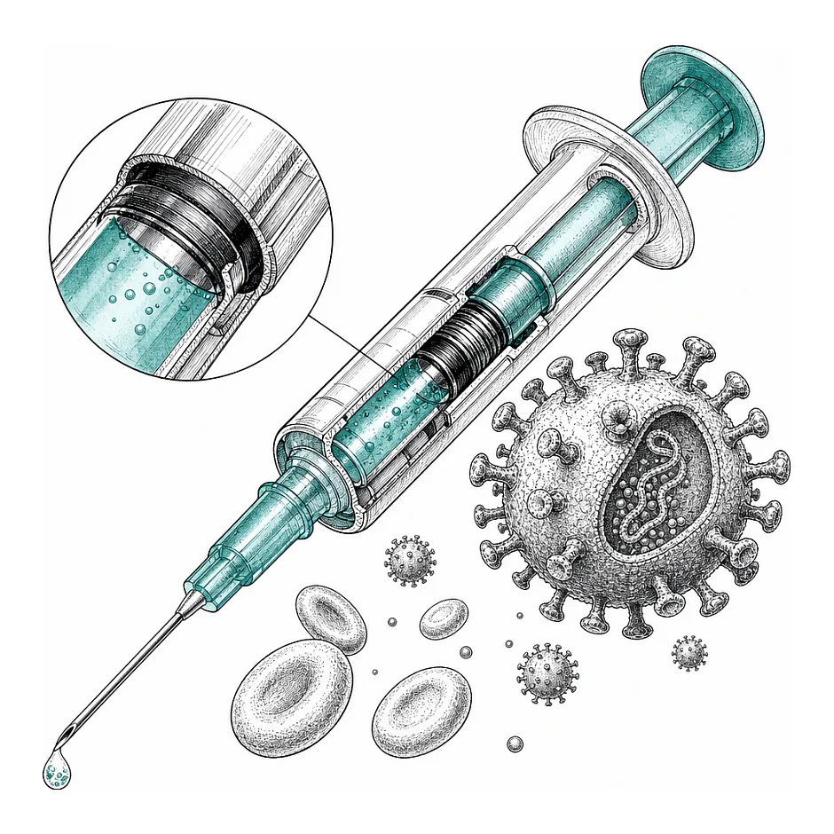 آیا استفاده از سوزن و سرنگ در درمانگاه برای انتقال اچ ای وی یا ایدز ممکن است؟