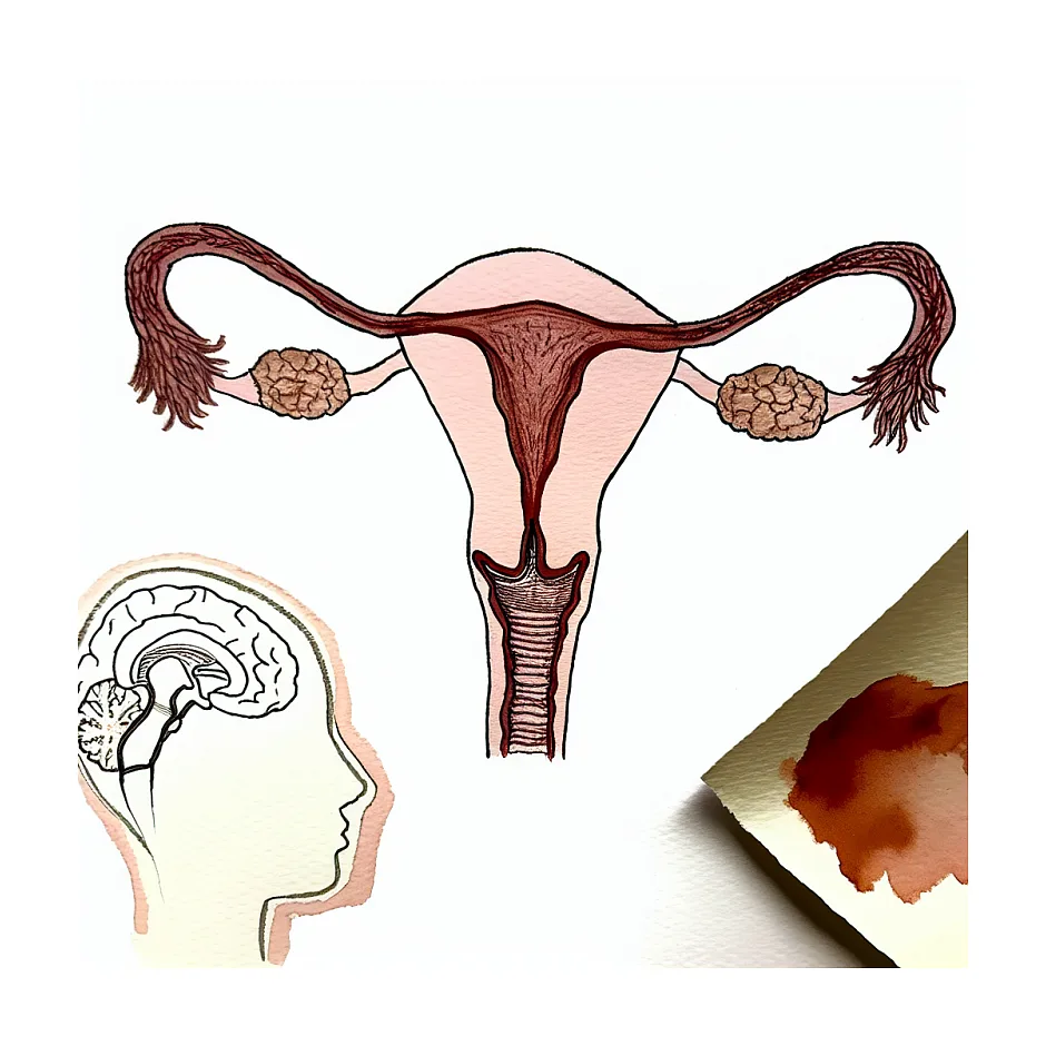 علت ترشحات قهوه‌ای بعد از تاخیر در قاعدگی دختران