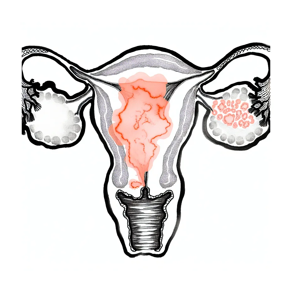 علت لکه‌بینی قهوه‌ای و صورتی همراه درد سینه