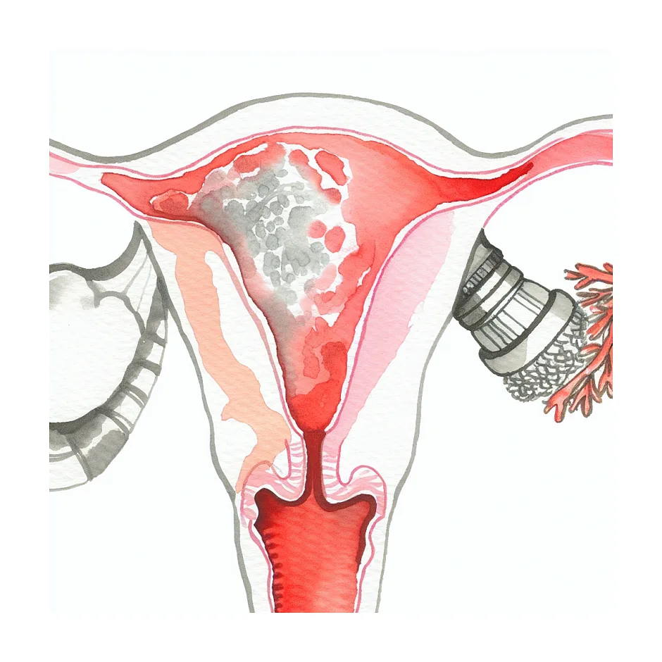 خارج شدن تکه ژله‌ای از رحم بعد از تاخیر پریود