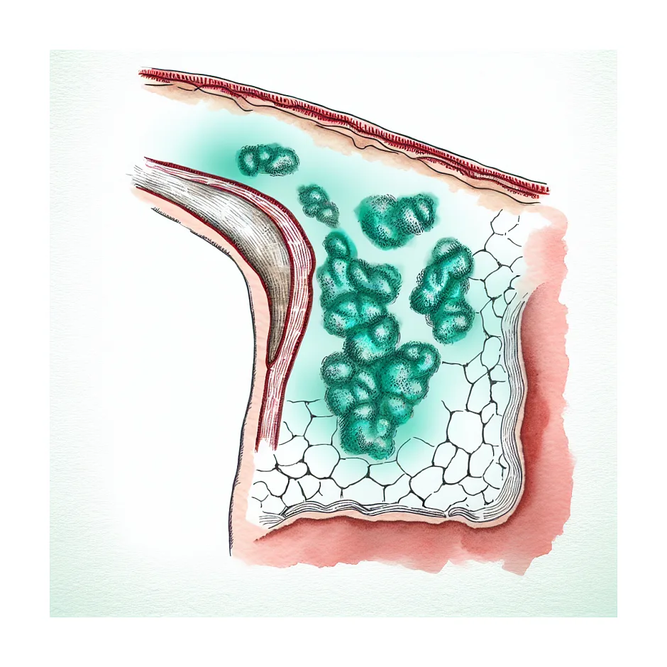 جوش چرکی بدبو در زیر بغل و ناحیه تناسلی