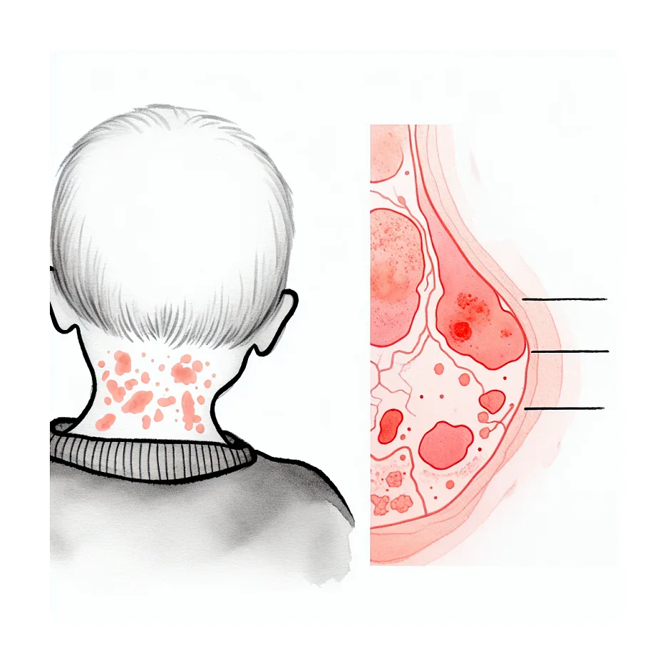 غده پشت سر نوزاد ۸ ماهه؛ علت و نیاز به مراجعه