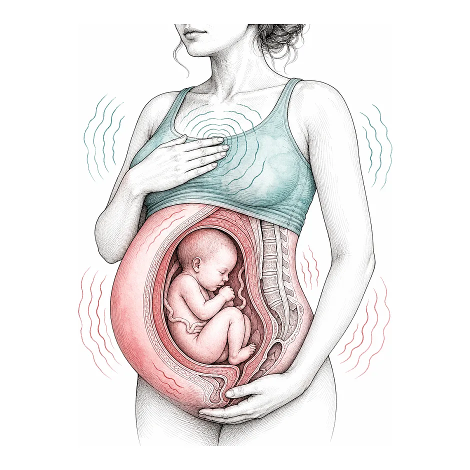 لرزش شکم و قفسه سینه در بارداری آیا طبیعی است؟