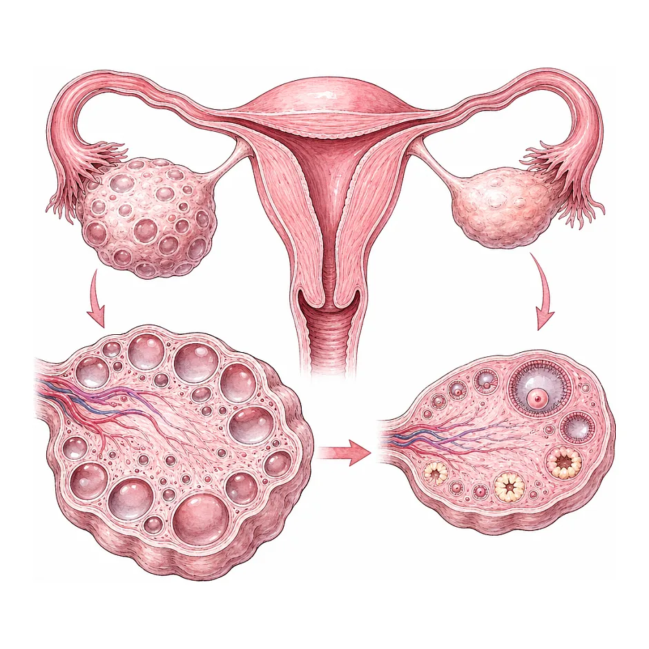 متفورمین، لاغری و کوچک شدن تخمدان در PCOS