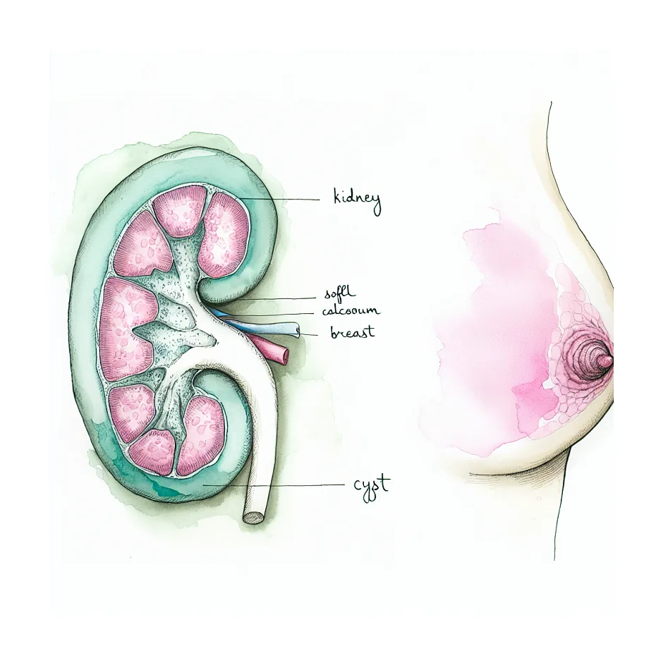 علت و عوارض کانون میلک آو کلسیوم در کلیه و پستان