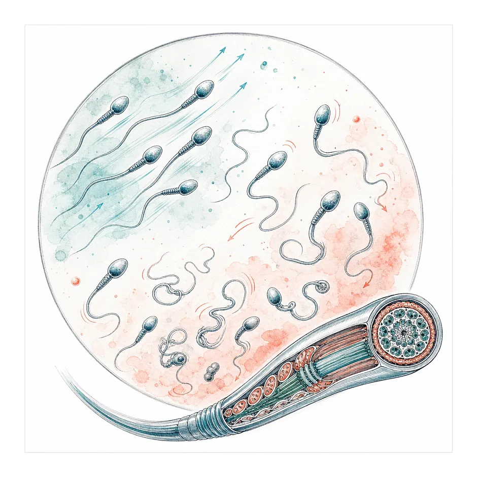 اسپرم ضعیف تحرک و جهش در کلاس A و B - آیا برای IVF یا IUI مناسب است؟