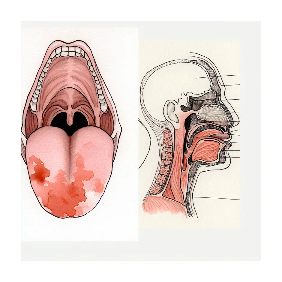 قلقلک و خارش ته زبان و تحریک سرفه؛ علت و درمان