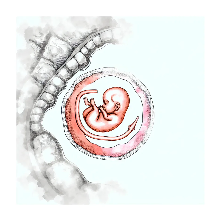 پیچیدن بند ناف دور گردن جنین در هفته ۲۹ بارداری