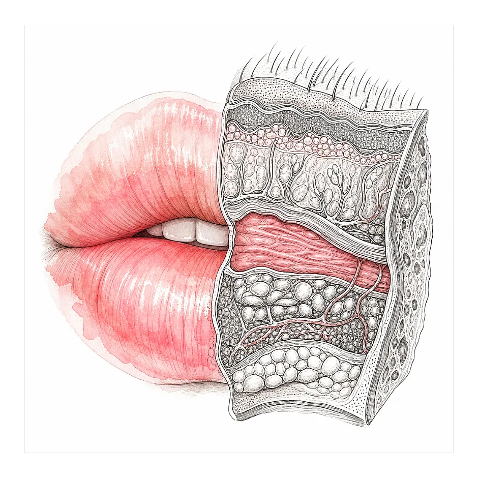 علت سفید شدن قسمتی از لب چیست؟