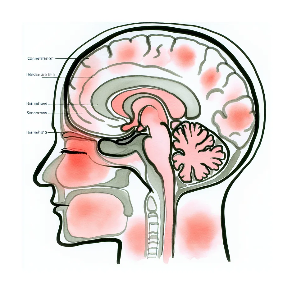 علت سردرد و داغی سر در دختران جوان