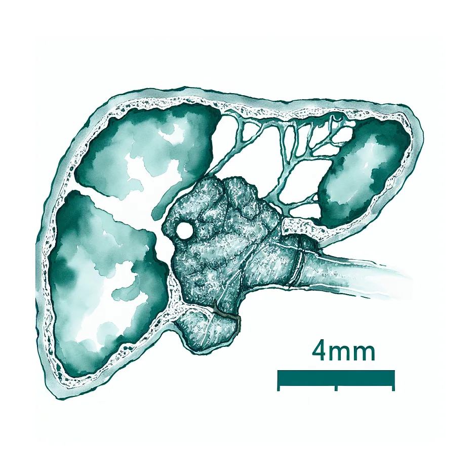 گرانولوم کلسیفیه کبد ۴ میلیمتری؛ آیا خطرناک است؟