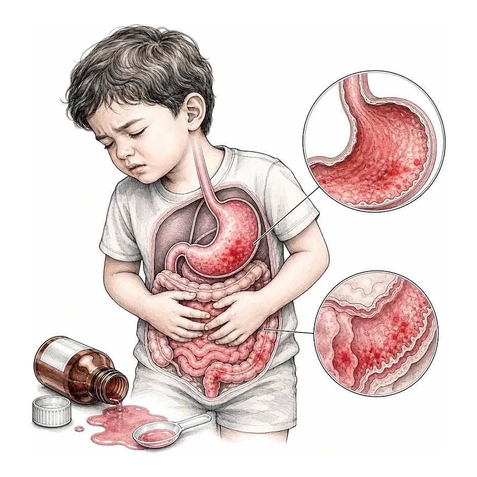 بعد از دادن شربت تاریخ‌گذشته به کودک چه کنم؟