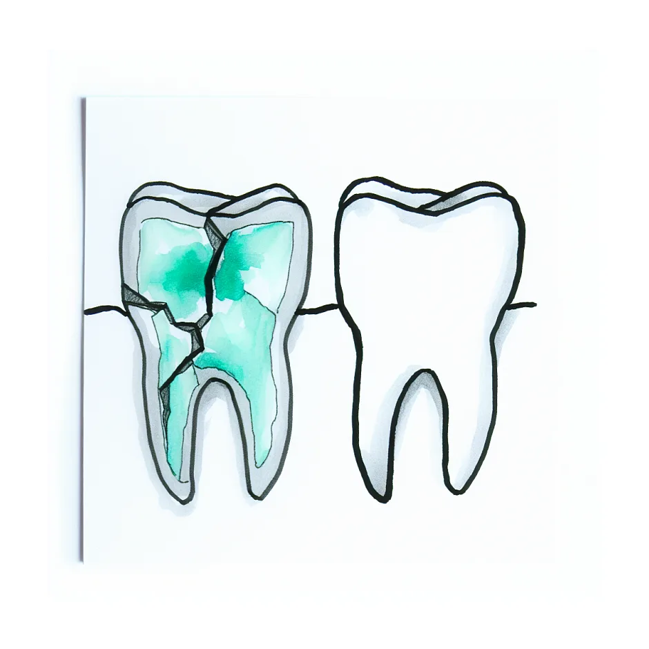 ریختن دیواره دندان عصب‌کشی شده؛ نیاز به مراجعه؟