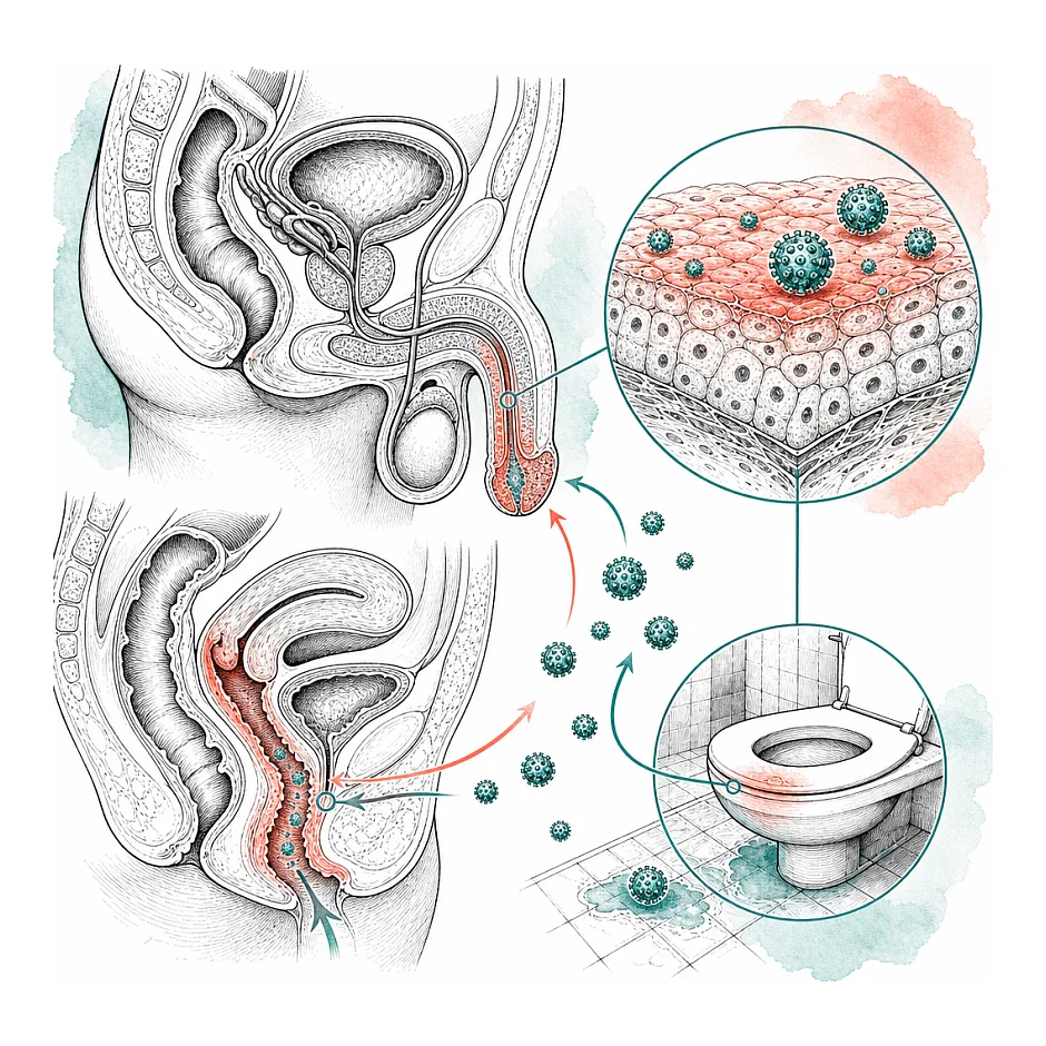آیا انتقال HPV از طریق دستشویی امکانپذیر است؟
