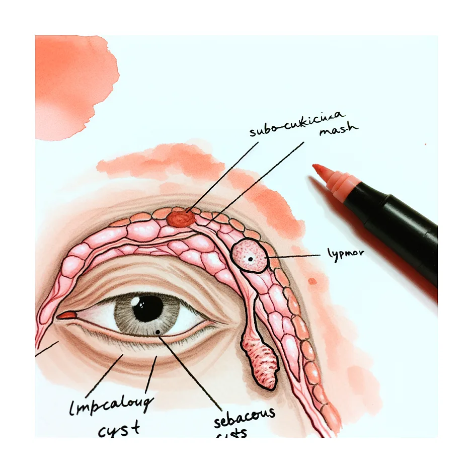 علت برجستگی سفت بین ابرو و چشم چیست؟