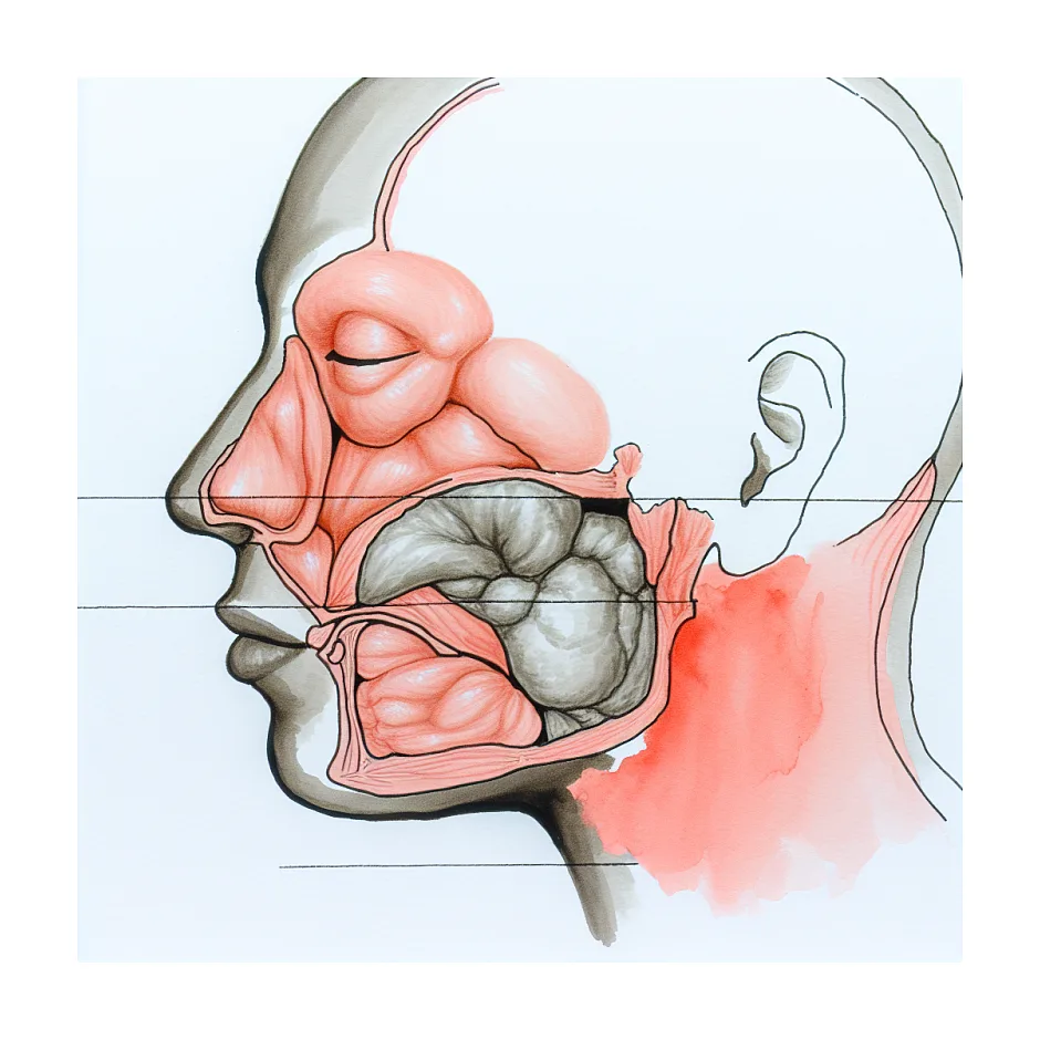 علت ورم یک‌طرفه صورت بدون درد و خطرات آن