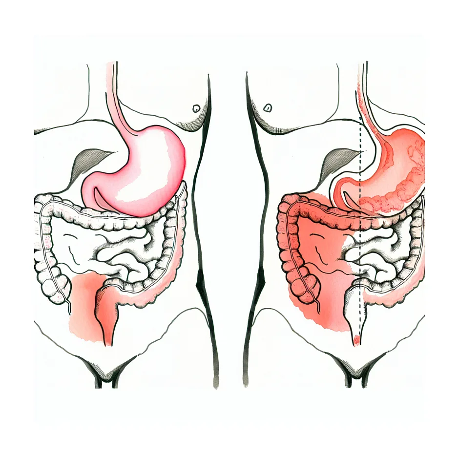 علت سوزش و درد نقطه‌ای سمت چپ شکم چیست؟