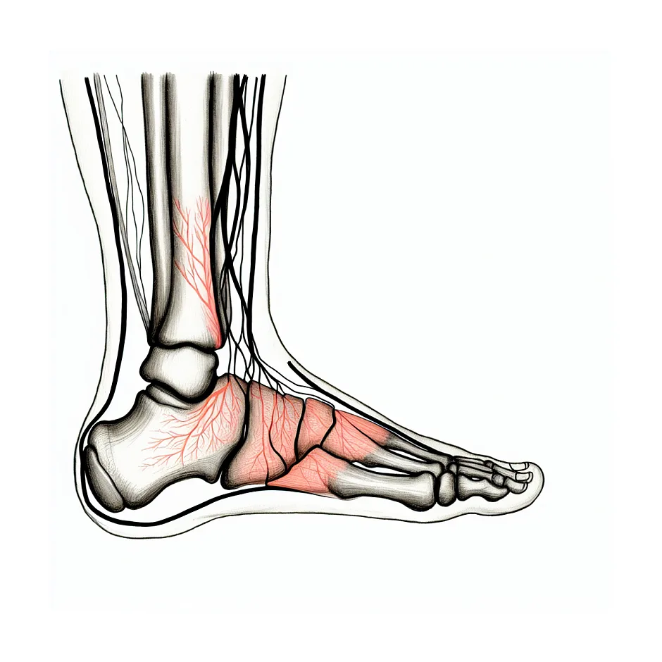 دلیل ورم و بی‌حسی مچ پا چیست؟