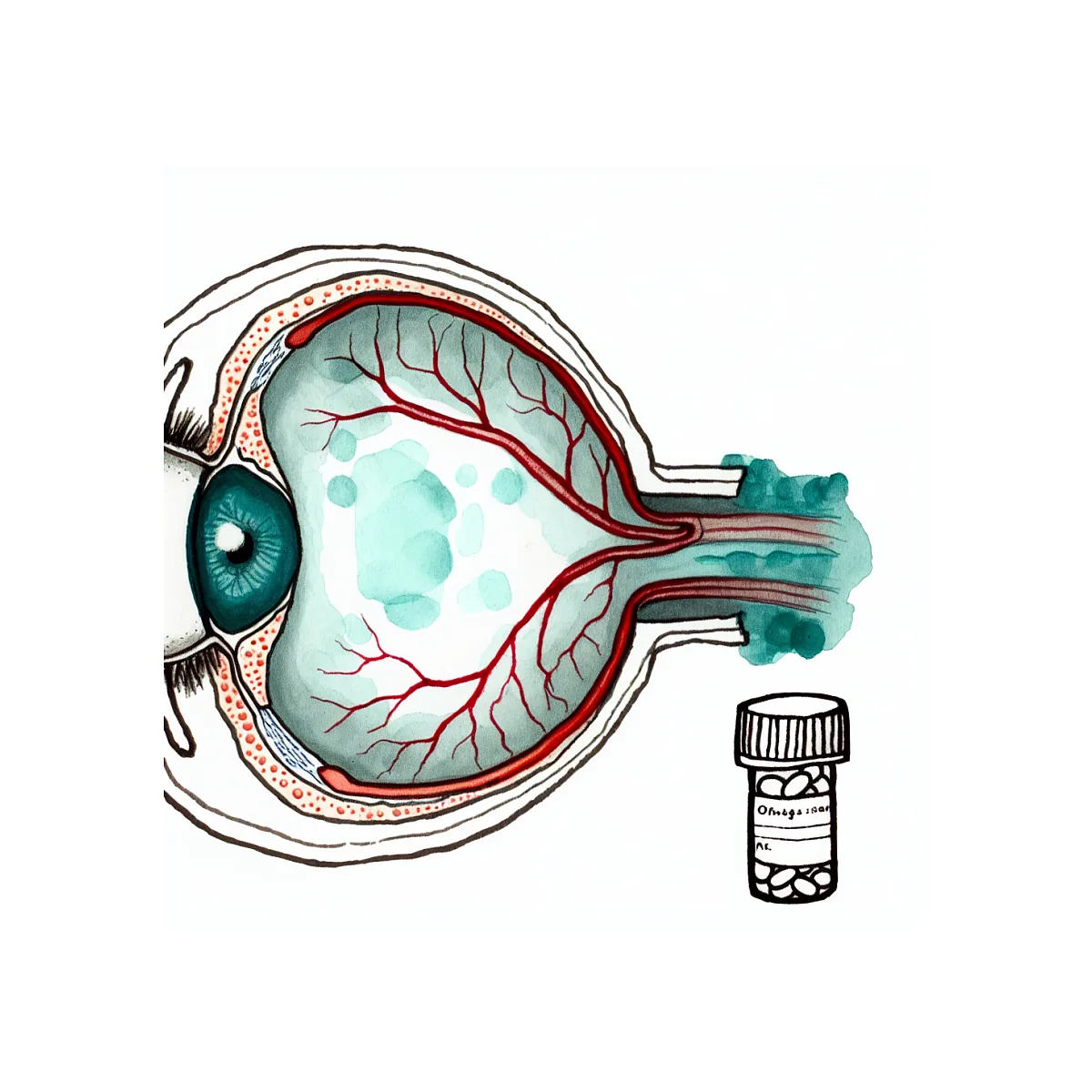عوارض و فواید قرص امگا ویژن برای چشم